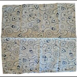 Silverado Home Western Paisley Heavy Duty Cloth Napkins Set of 6 Tan Bandana